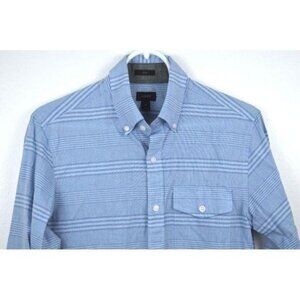 J CREW XS Slim Striped Cotton Long Sleeve Shirt